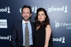 Luke Perry y Wendy Madison Bauer