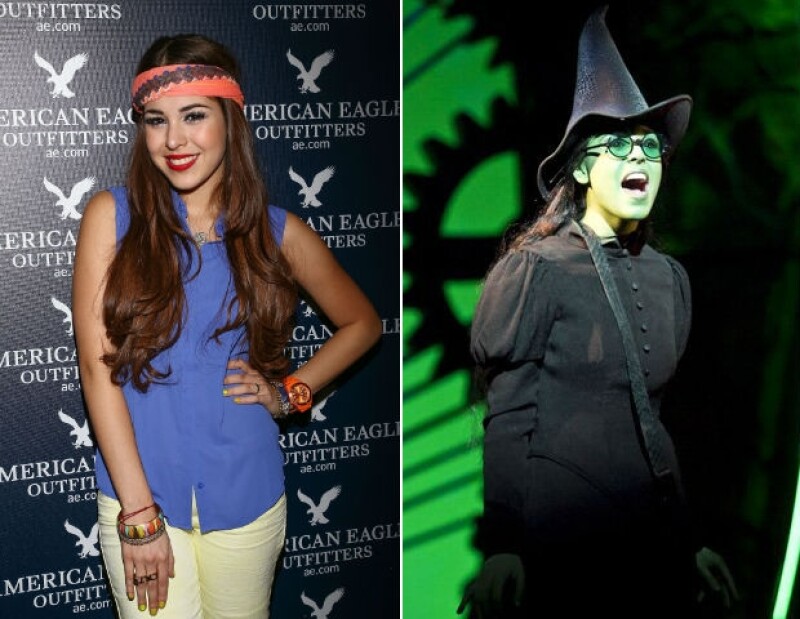 Danna Paola lleva un año caracterizándose como Elphaba para cada función del musical "Wicked".