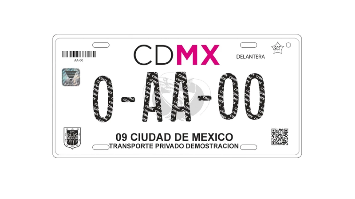 Así lucen las nuevas placas