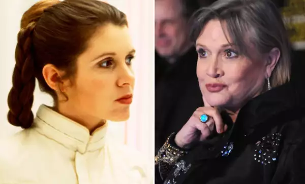Carrie interpreta a la princesa Leia y pareja de Han Solo.