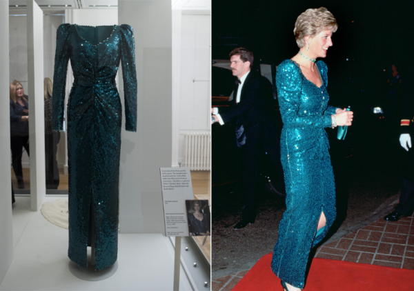 Diana blue sequin dress