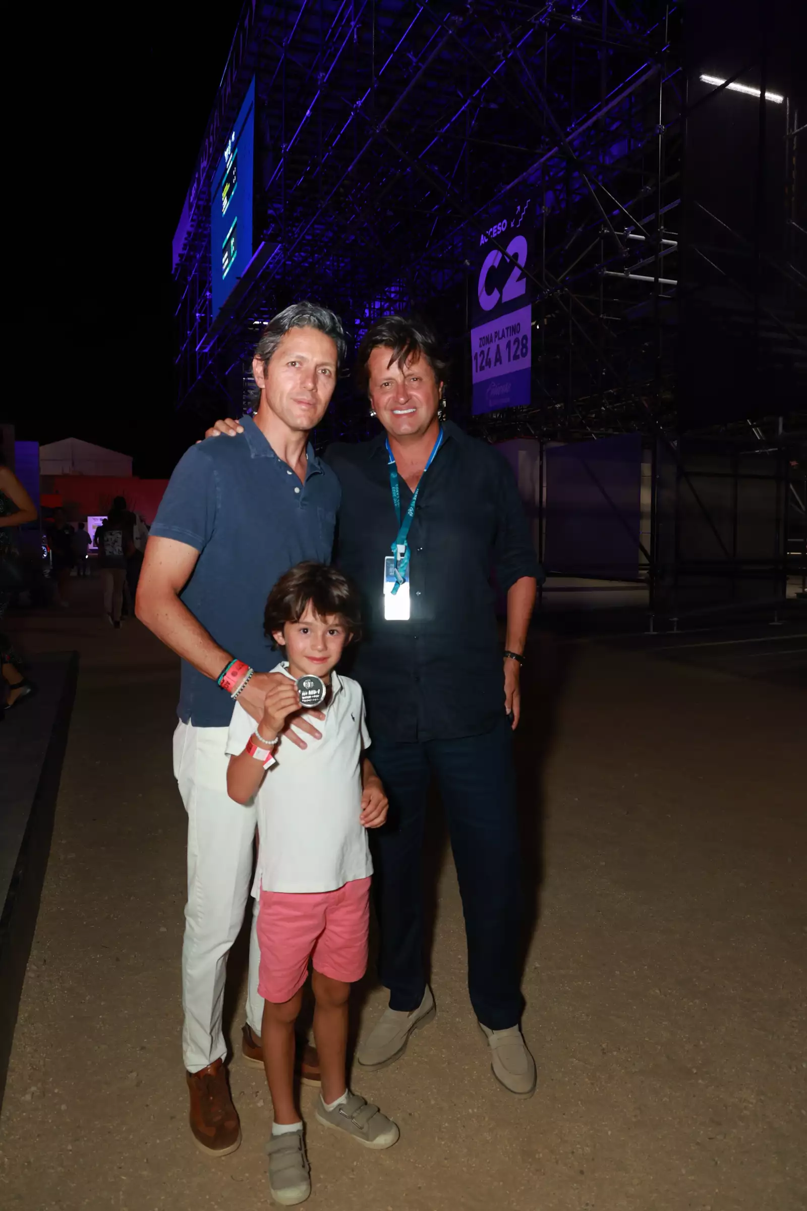 Juan Felipe,  Diego y Geoffrey Fernández 