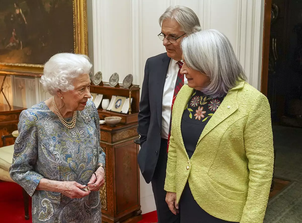 Queen Elizabeth II Hosts Governor-General of Canada At Windsor Castle