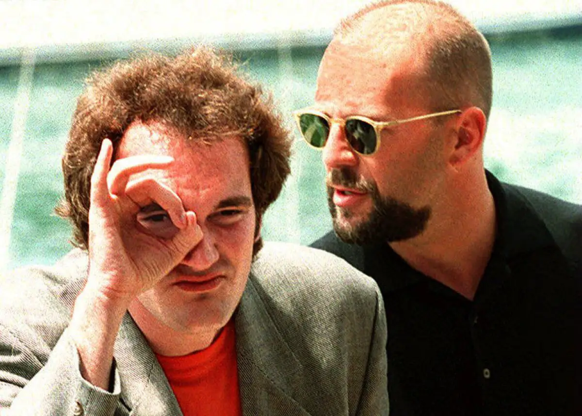 Bruce Willis y Quentin Tarantino en 1994