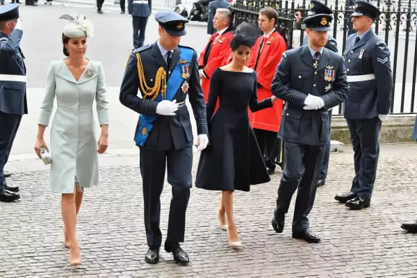 Kate Middleton, príncipe William, Meghan Markle y el príncipe Harry