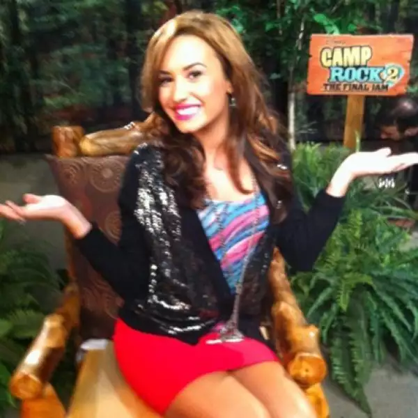 Demi Lovato dejó esta imagen para sus seguidores.