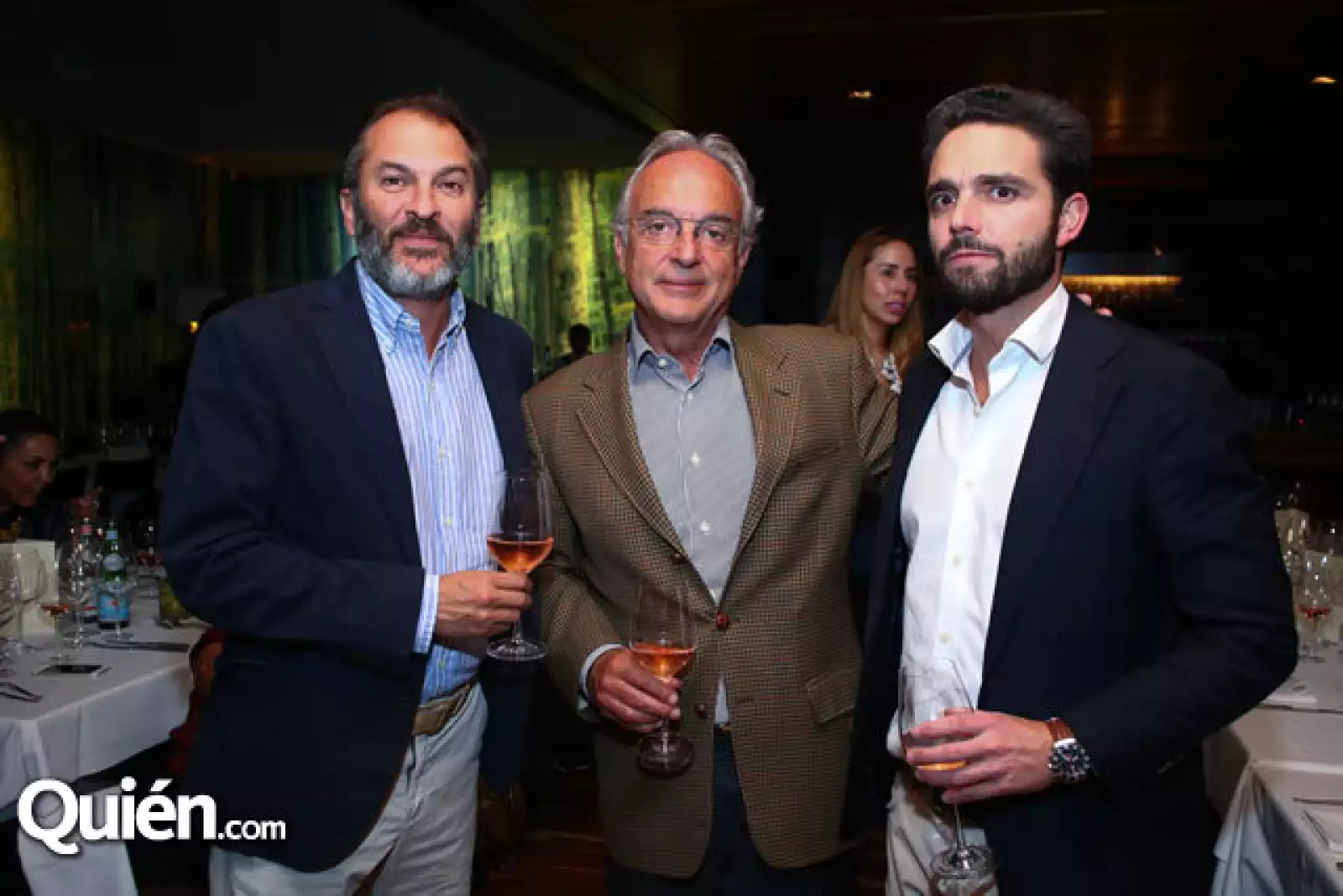 Rafael y Alfonso de Bustos con Ramón Ortiz