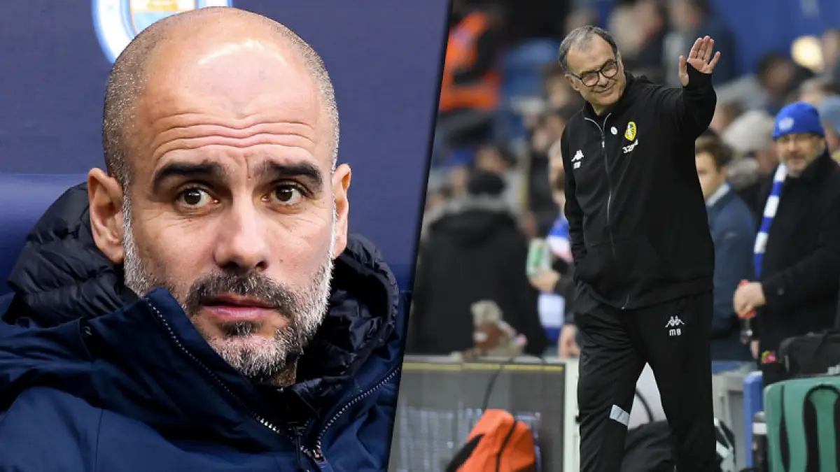 Pep Guardiola y Marcelo Bielsa