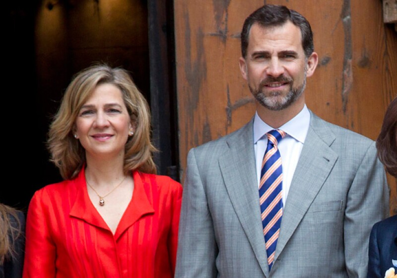La infanta Cristina y Felipe de España en abril de 2011, cuando él aún no era Rey.