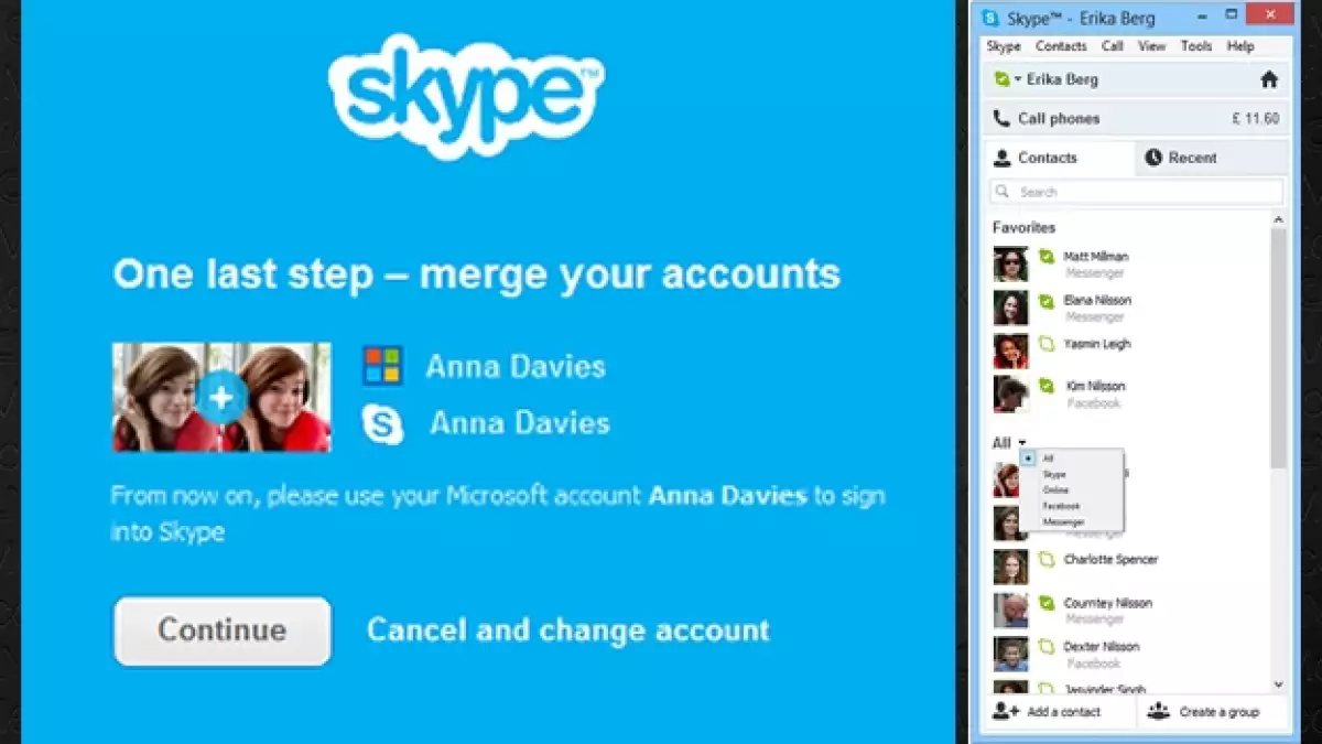 Skype + Messenger