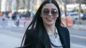 La esposa de Joaquín "El Chapo" Guzmán, Emma Coronel Aispuro, llega al Tribunal Federal de Estados Unidos en Brooklyn el 14 de enero de 2019 en Nueva York. 