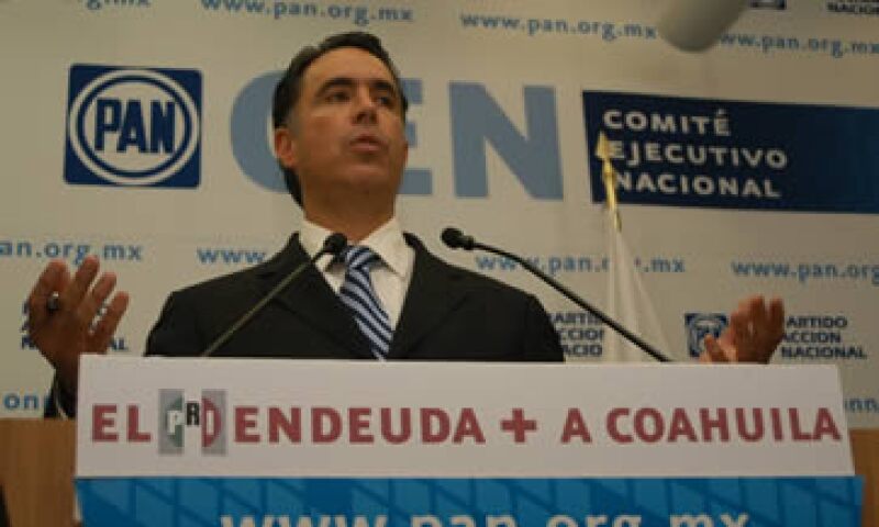 El senador del PAN Guillermo Anaya ha criticado el endeudamiento del Gobierno de Coahuila. (Foto: Notimex)