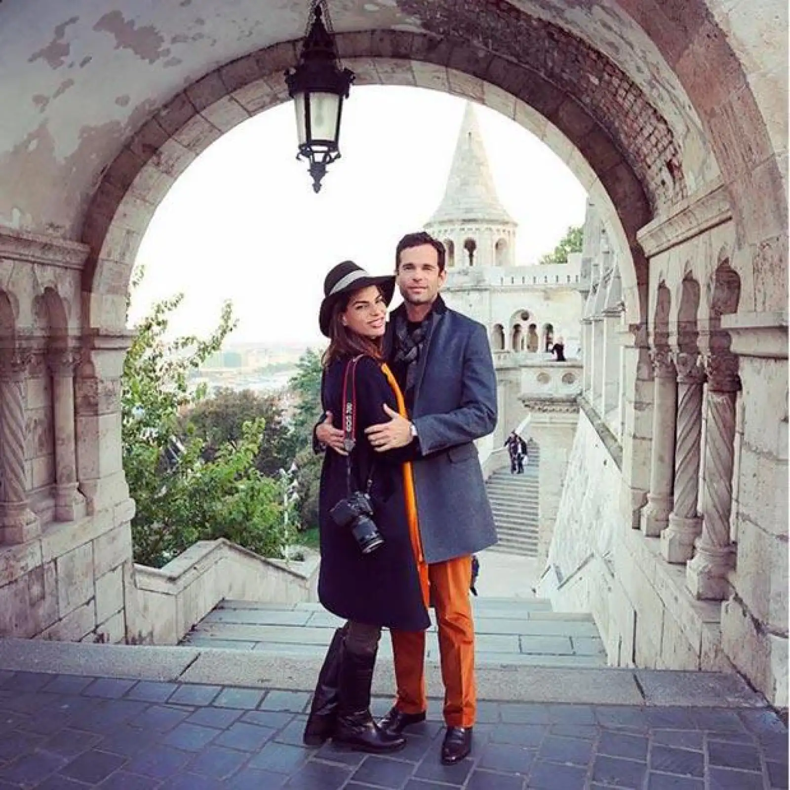 La pareja durante un reciente viaje a Hungría.