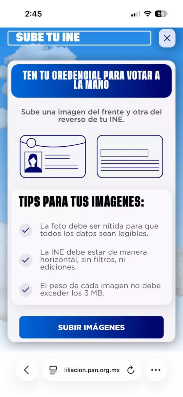 The PAN offers citizens to search for candidacy through its application PAN App.