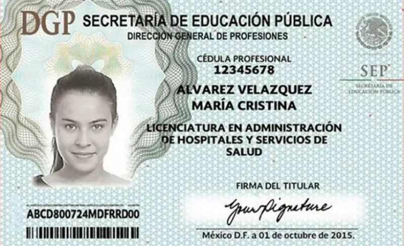 Cédula profesional