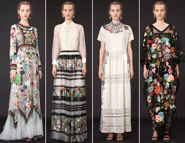 Para la colección Resort 2015 de Valentino, la inspiración fueron las plantas y animales de las pinturas de Frida.