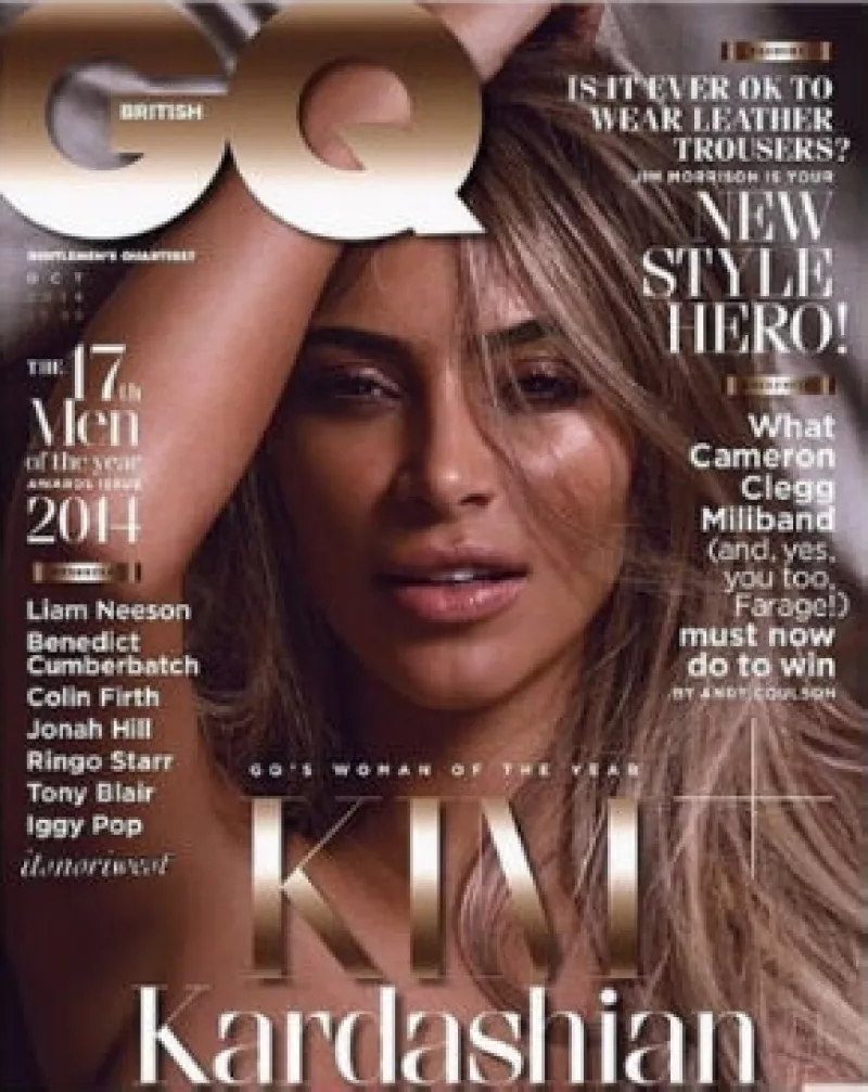 La mamá de North West posó sin ropa para la edición británica de octubre de la publicación. Además fue nombrada la mujer del año.