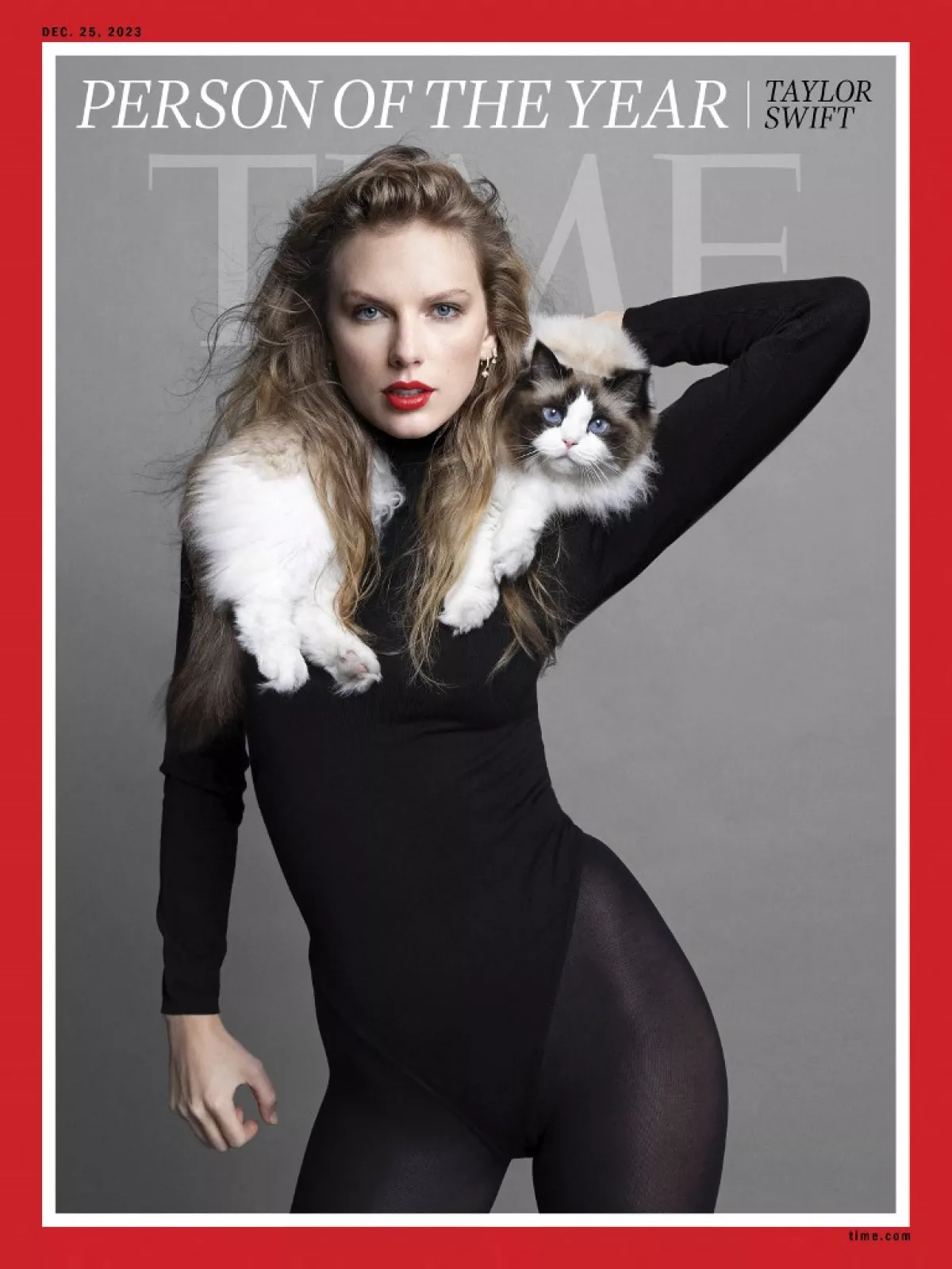 Portada de la revista TIME con Taylor Swift como Persona del Año 2023. Foto: vía AFP