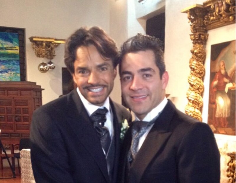 Omar Chaparro fue el padrino de velación de la boda religiosa de Eugenio y Alessandra.