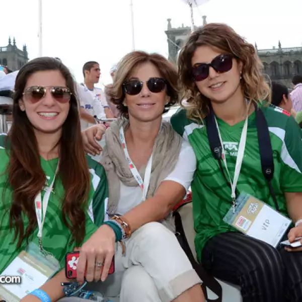 Paola González con Angelines y Andrea Aboumrad