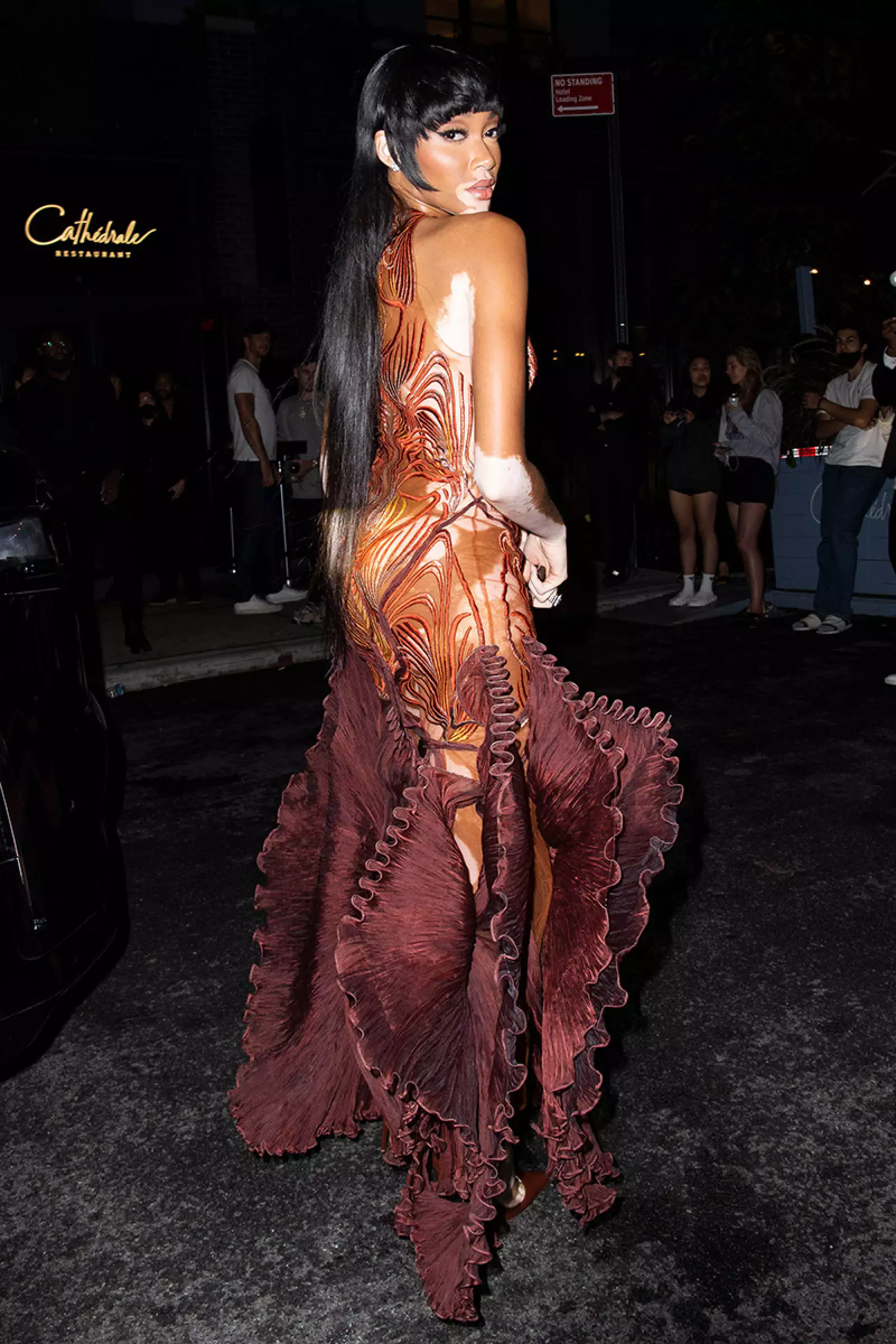 Winnie Harlow at Cathedrale Restaurant after MET Gala, New York, USA - 13 Sep 2021