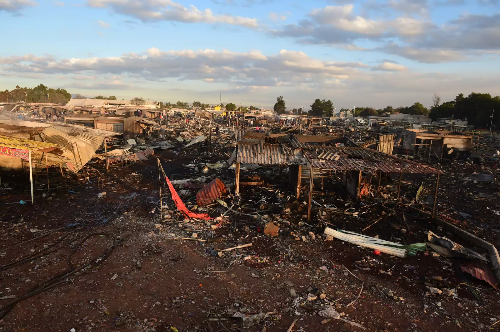 Tras mitigar el fuego