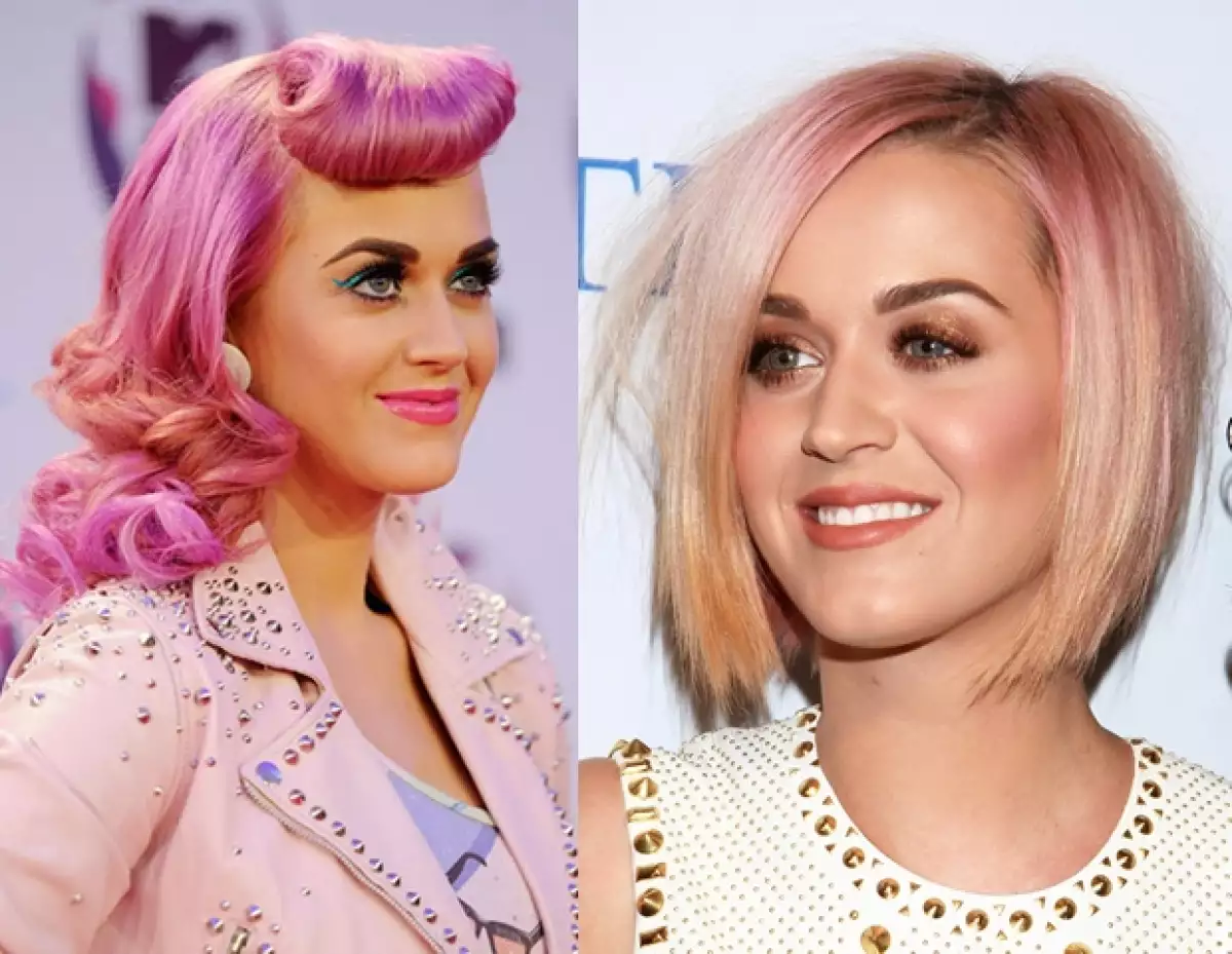 Su nuevo corte favorece la forma ovalada de la cara de Katy.