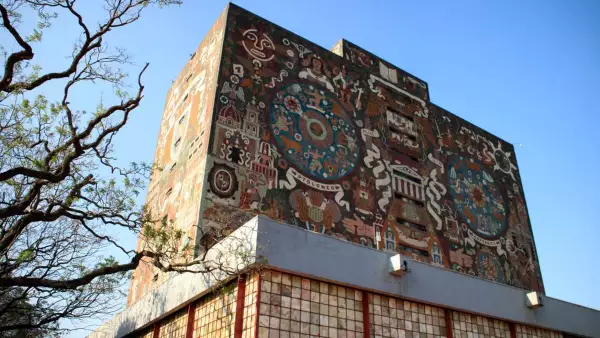 Los resultados de la UNAM 2022 salen a finales de julio. (Fachada de la Biblioteca Central). 