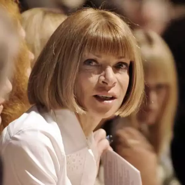 La famosa editora de la revista Vogue, Anna Wintour.