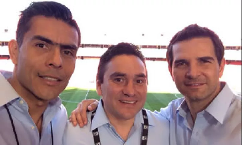 Sánchez, Pietrasanta y Davino son la apuesta actual de Televisa en los partidos del Tricolor. (Foto: Tomada de @J_Pietra  )