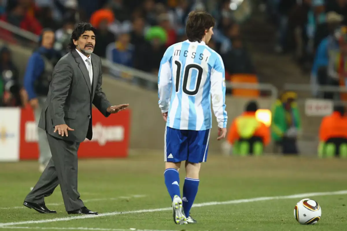 Maradona y Messi