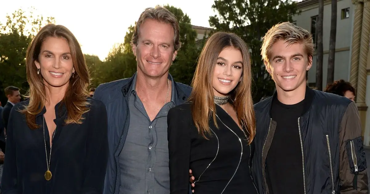 Cindy Crawford, Rande Gerber, Kaia Gerber y Presley Gerber 