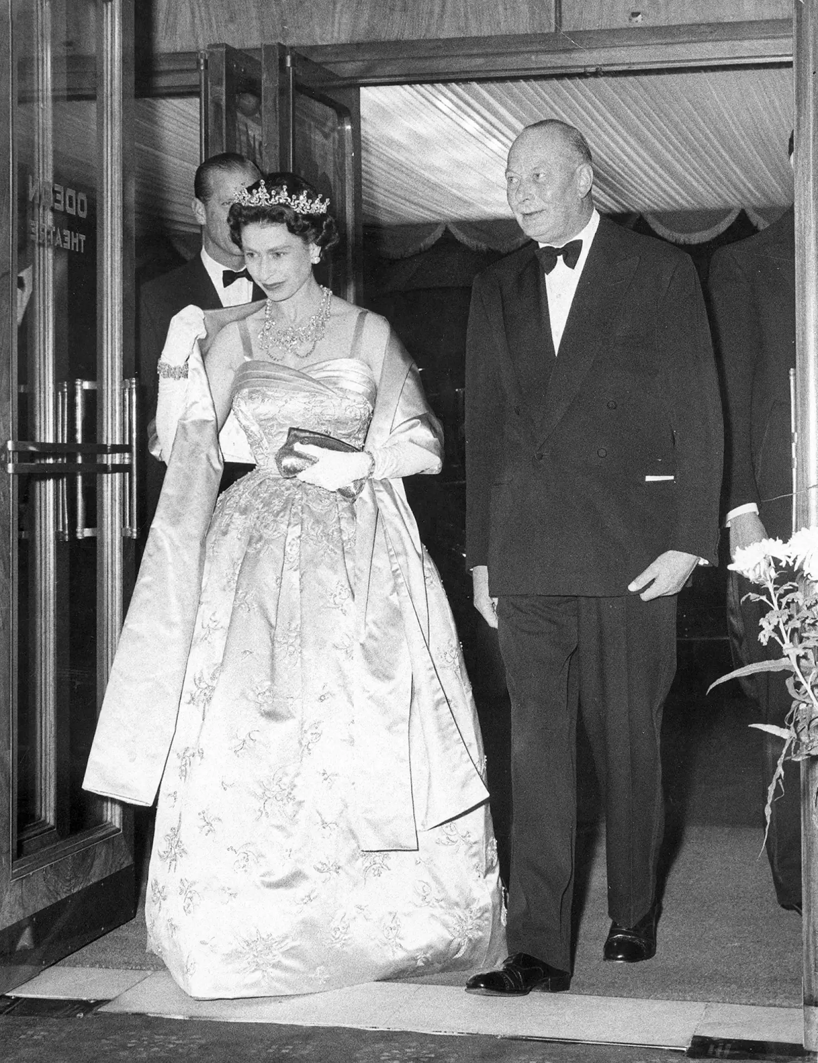 The Queen Elizabeth Ii And Duke Attend A Film Premiere 31st October 1960 H.m. The Queen And H.r.h. The Prince Philip Duke Of Edinburgh Attend The Film Premiere Of ''the Man In The Moon'' At The Odeon Cinema Leicester Square In Aid Of King George''s J