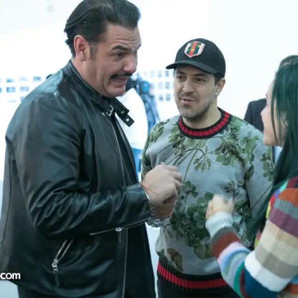 Alex Hank, Sami Hayek y Daniela Villegas