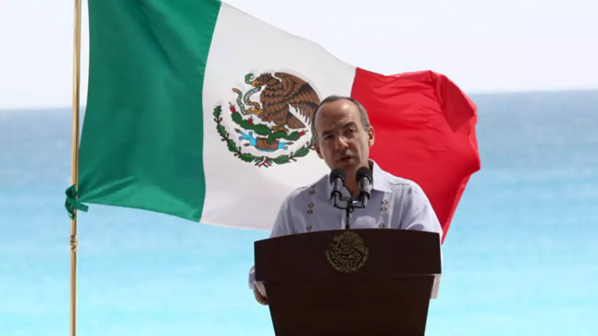El presidentte Felipe Calderón habló en contra d ela ley SB 1070 de Arizona