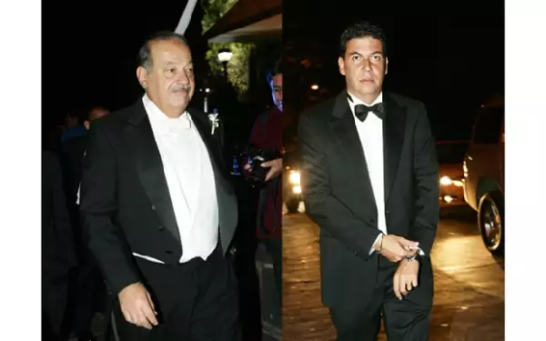 Carlos Slim Helú entró por un costado del museo Soumaya, Elías Ayub llegó solo al lugar.