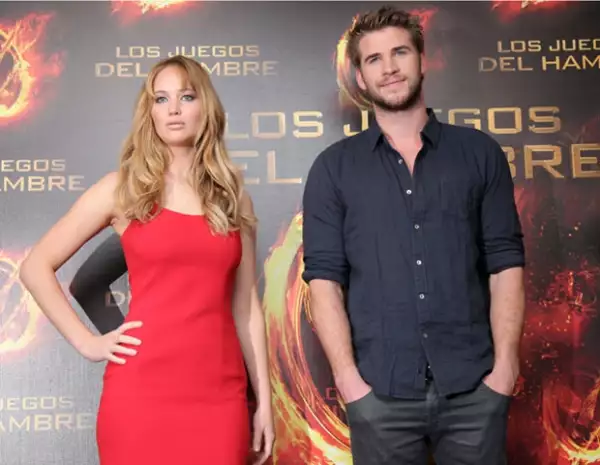 Jennifer Lawrence y Liam Hemsworth presentaron en el DF la película Los Juegos del Hambre.