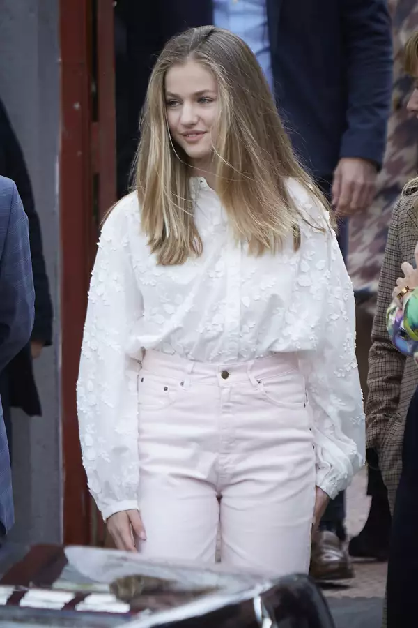 Princess Leonor Attends A Conference On Youth And Cybersecurity In Madrid