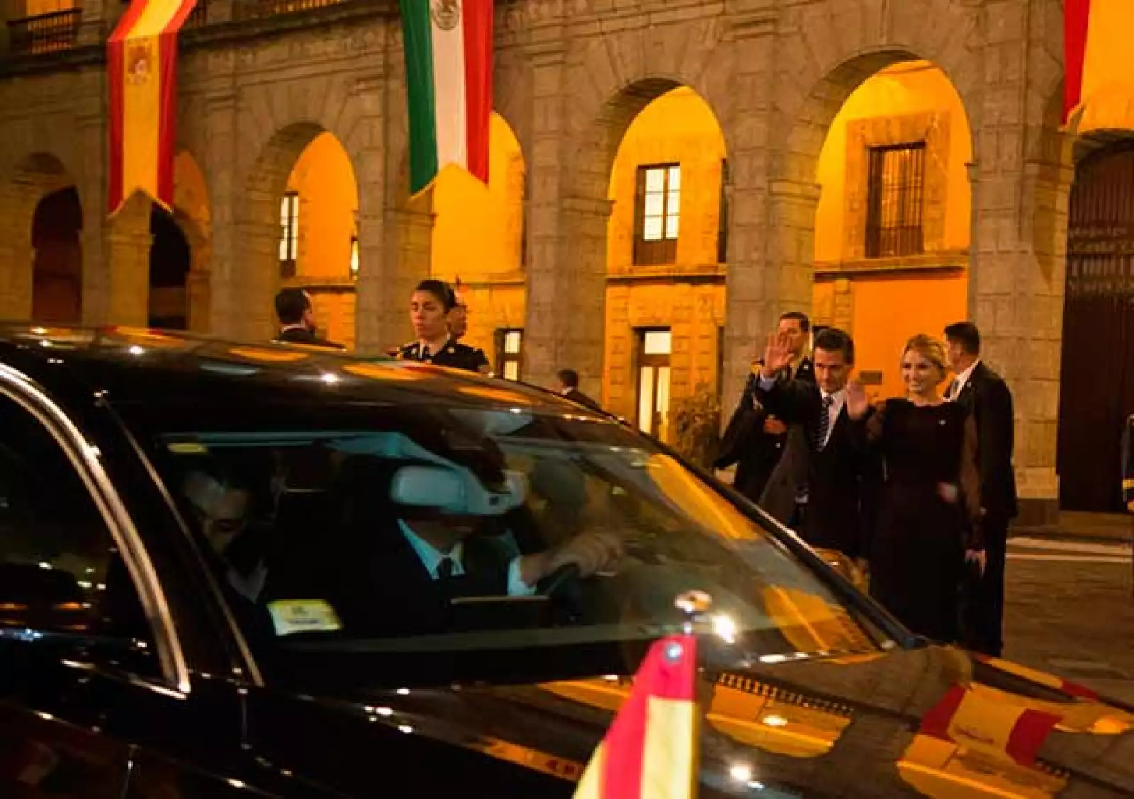 Cena en Palacio Nacional en honor a los reyes de España, Felipe VI y Letizia.