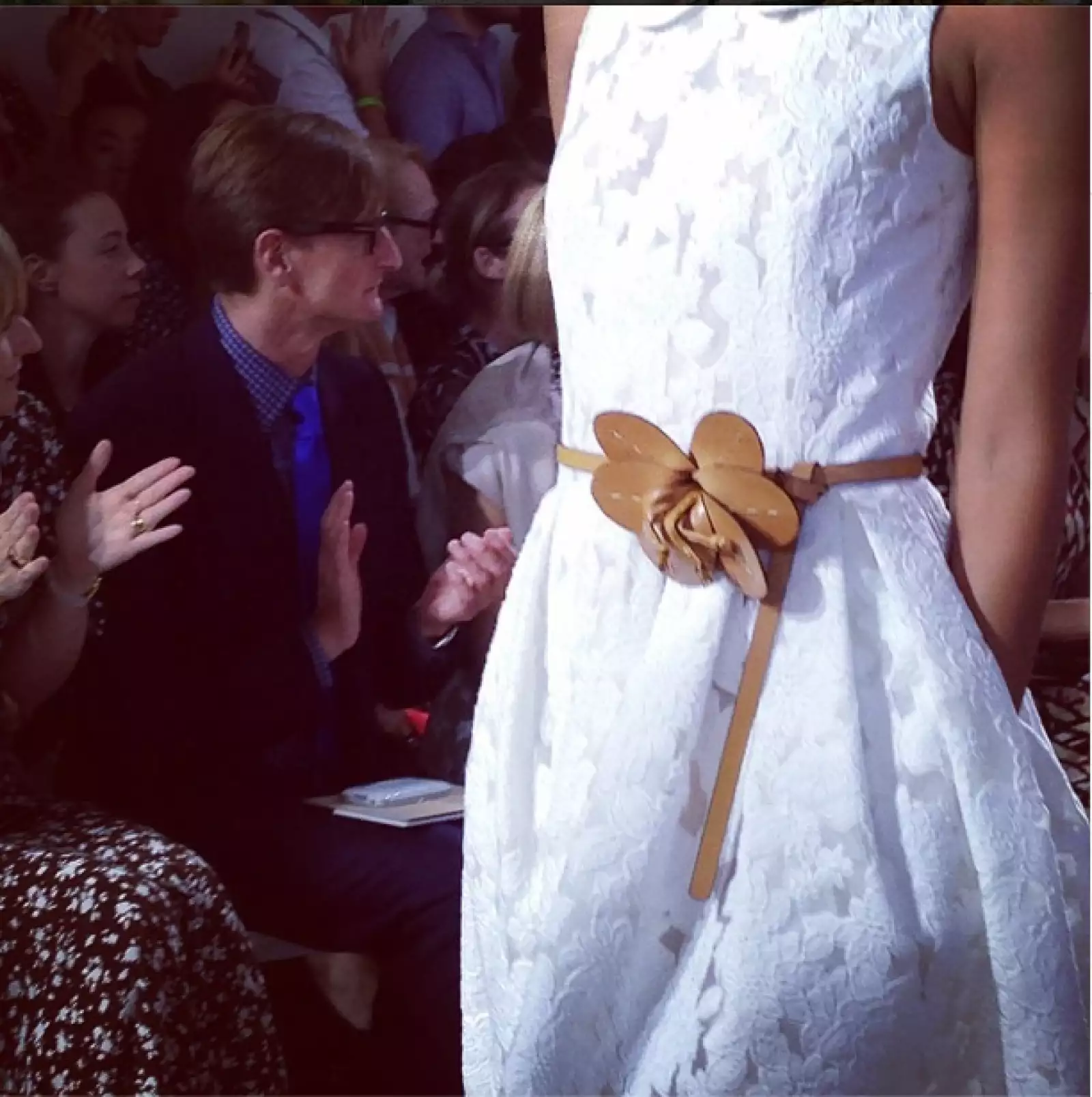 Aerin Lauder @aerin: Bohemian flower belt from the @michaelkors spring show. Feminine and modern.