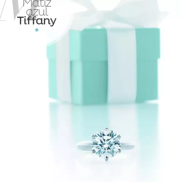 Luego de la publicación de `Blue book´ que contaba con una cubierta en el característico tono azul, el color se da a conocer como el `Tiffany blue´. El matiz comenzó a figurar en las cajas y bolsas de la tienda, convirtiéndose en el sello personal de la casa. De hecho es ahora una marca registrada.