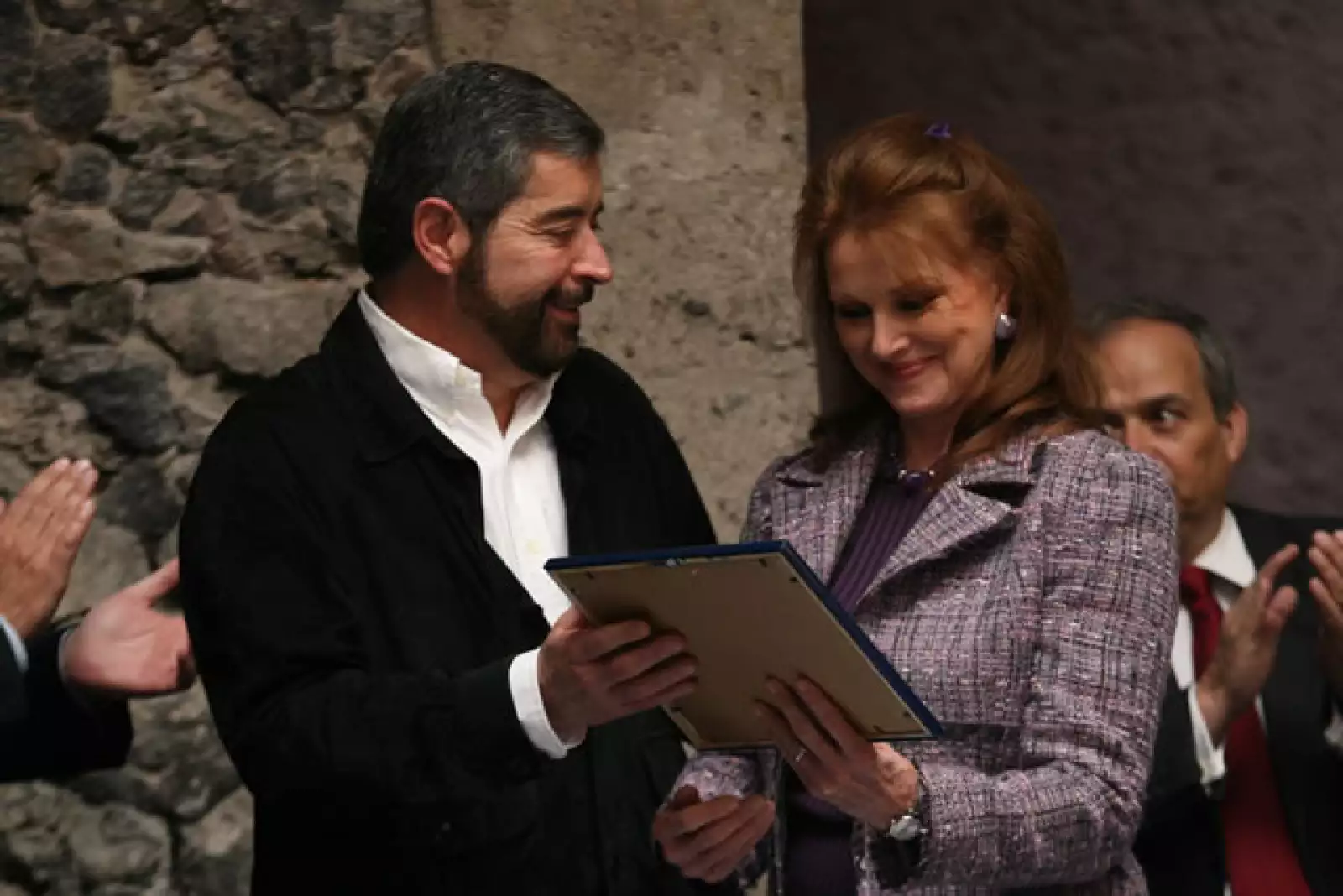 Homenaje a Jacobo Zabludovsky y Leon Davidoff.