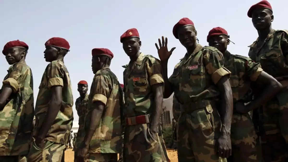 Soldados Sudan referendo