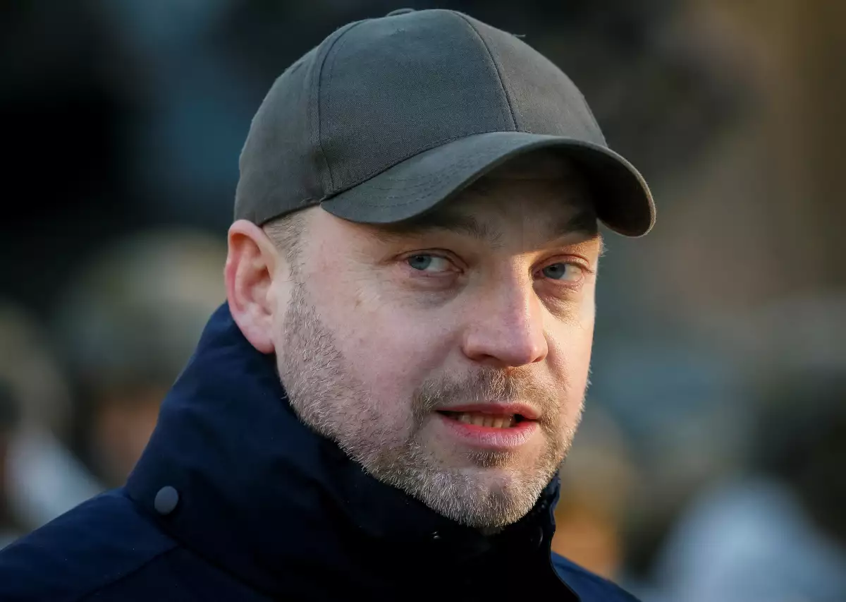 El ministro de Interior de Ucrania, Denis Monastirski, atienen ejercicios tácticos que son conducidos por la Guardia Nacional Ucraniana y las Fuerzas Armas en Pripyat cerca de la planta nuclear de Chernóbil. 