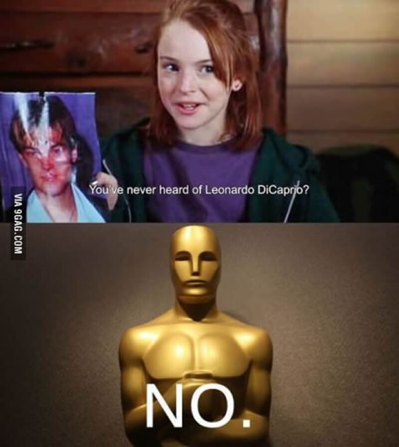 Y hasta Lindsay Lohan se "burla" de que no ganó el Oscar Leo.