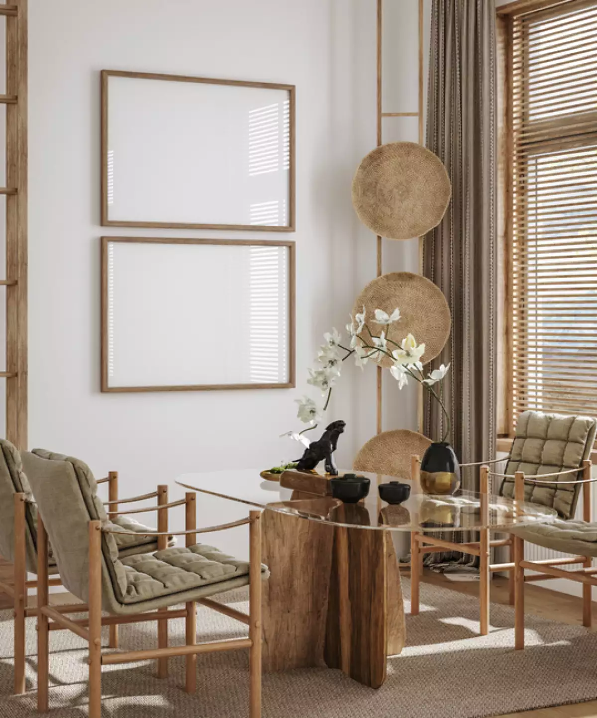 Home interior in japanese style