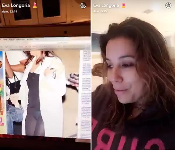 La actriz publicó varios snaps en los que explicaba lo sucedido con su ropa interior.