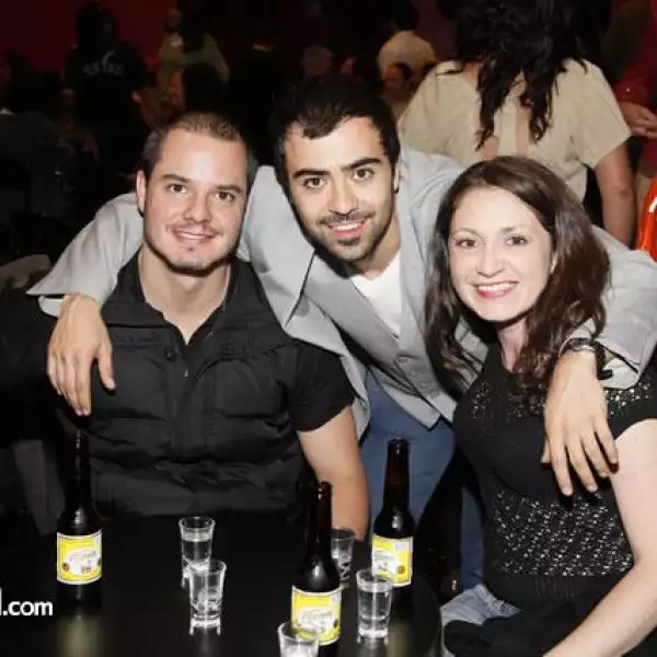 Fran Carrera,Luis Lesher y Georgina Rábago