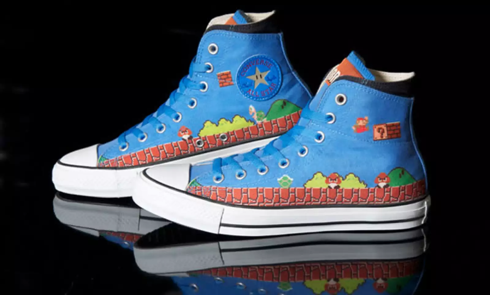 Existen tres modelos en total de la serie de Mario Bros y Converse.