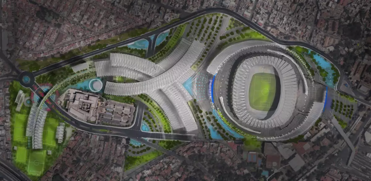 Cómo se verá el Estadio Azteca tras su rehabilitación